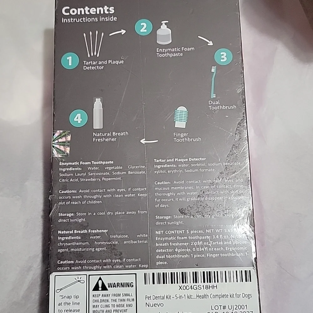 NIB KOKORO Pet Science Bright & Healthy Dog Teeth Dental Care Vet Recommended